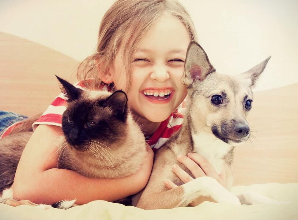 Pets can be at risk for helminth infection, especially children